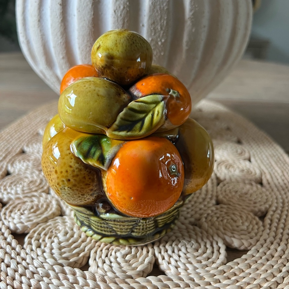 Vintage Inarco Orange Spice Mid Century Modern (MCM) Sugar Bowl